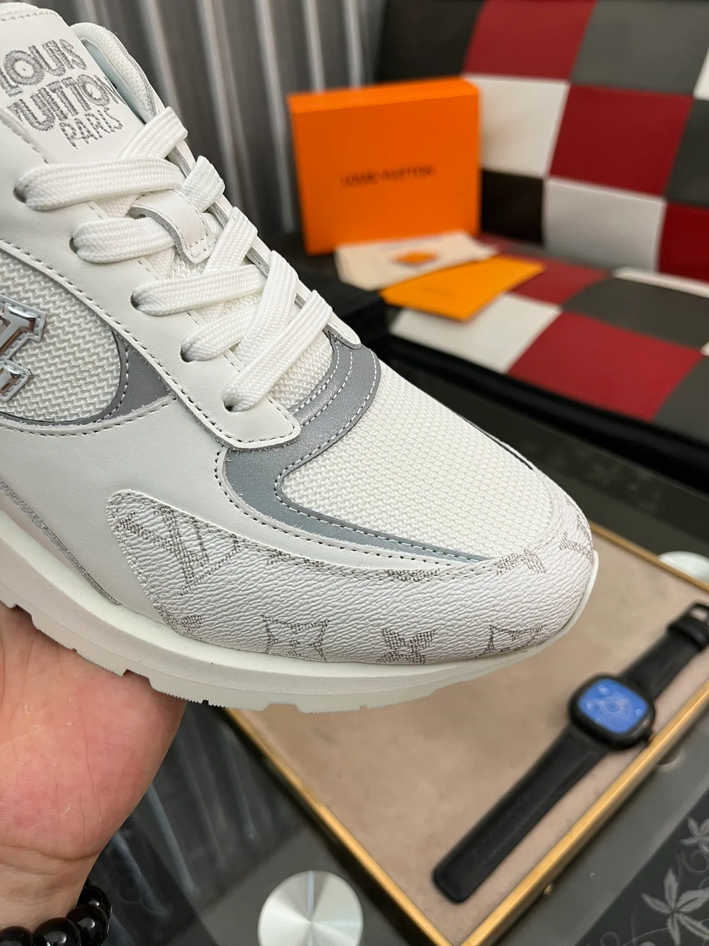 Men's Men's Shoes 💰660⌚️⌚️【LOUIS VUITTON) New 🍀LV Louis Vuitton*——LV classic dad shoes trendy shoes! Made of imported original soft calf leather, imported fly woven lining. Original wear-resistant rubber outsole! High quality products! Code number: 38-44
